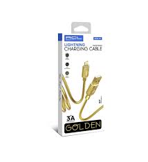 Acl Ack-91 Metal Sarım Golden 3amper Lightning Iphone Hızlı Şarj & Data Kablosu